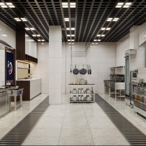 现代后厨3D模型下载